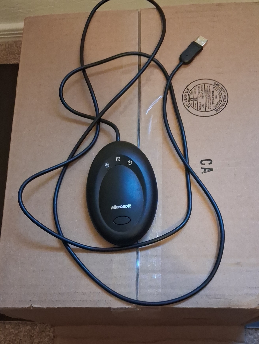 Microsoft Black Wired USB Oval Optical Mouse